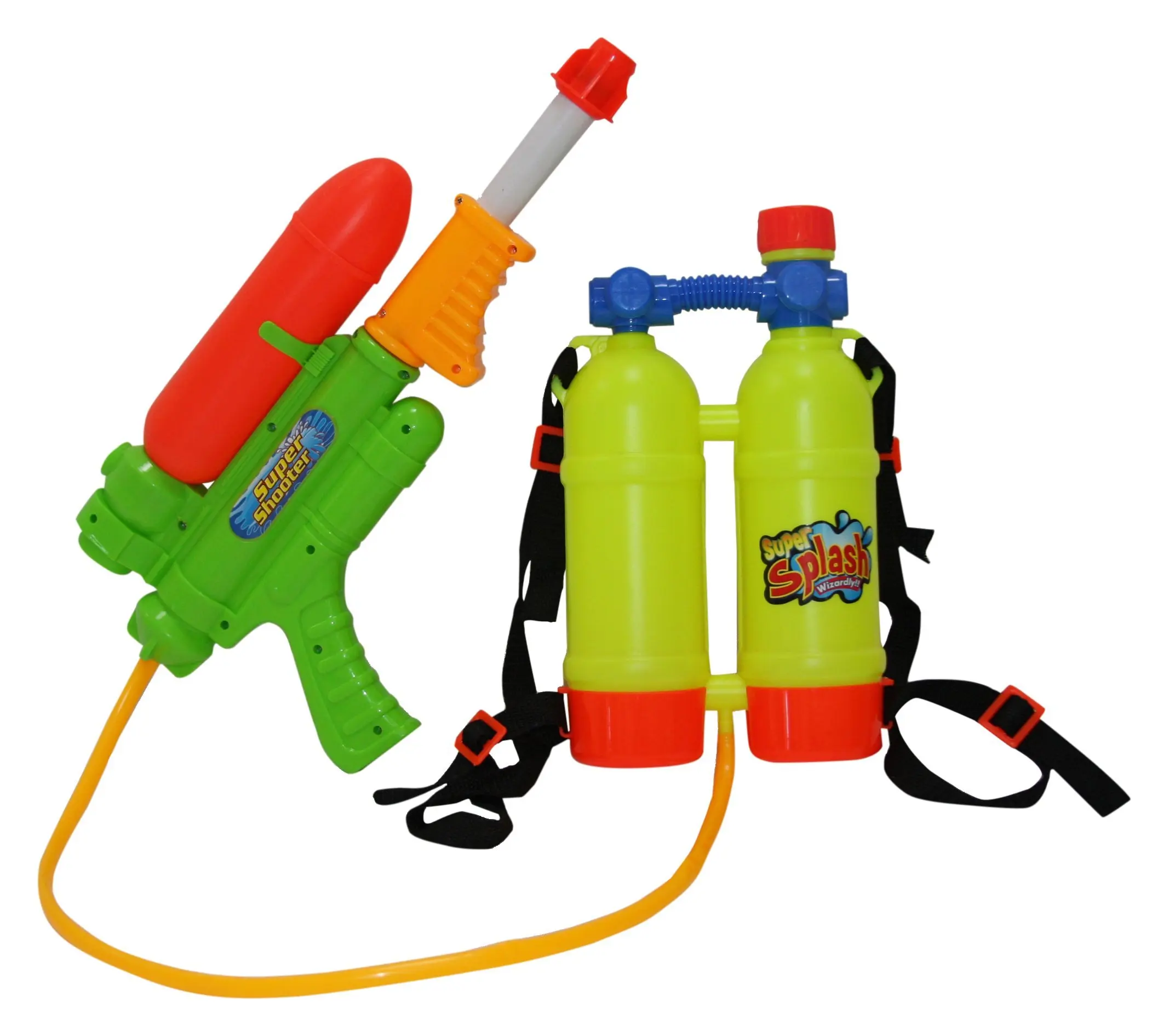 water gun with backpack tank