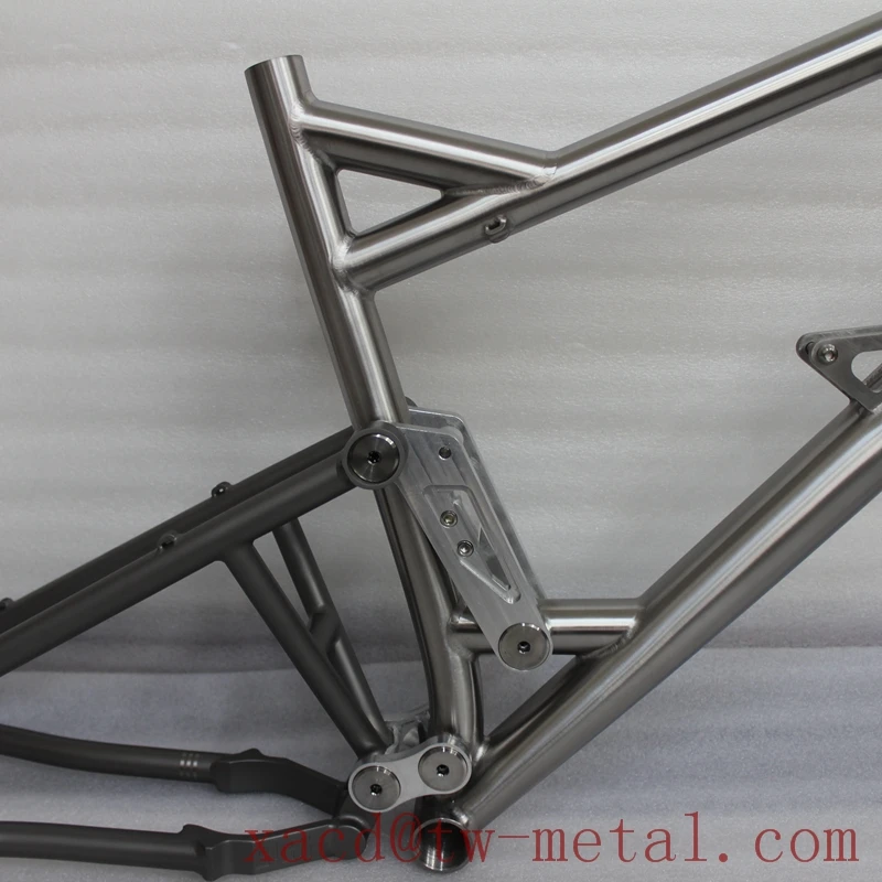 Custom Titanium Full Suspension Bicycle Frame Xacd Made Titan ...