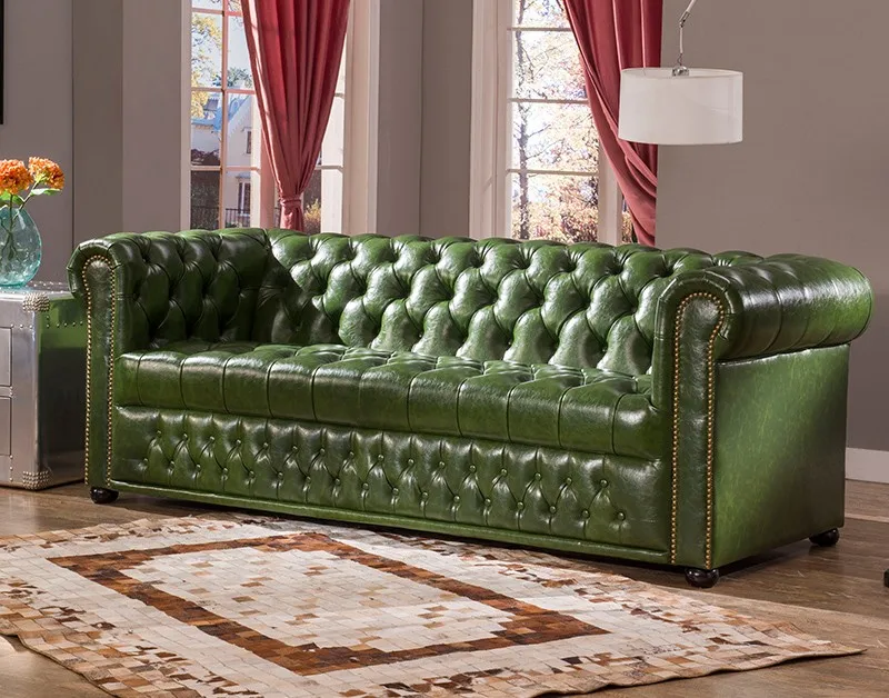 Best Price Furniture Unique Design Leather Modern Chesterfield Sofa