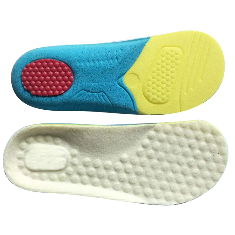 Flat Feet Care Shock Absorption Breathable Eva Gel Kids Shoe Insole