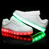 Promotional Custom Logo Printed LED Shoes Light Up Glow Sneakers