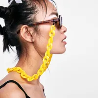 

2019 New Design Colorful Fashion Acrylic Glasses Chain for Decoration