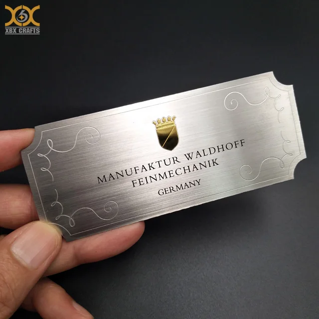 定制蚀刻设计金属标志标签不锈钢铭牌