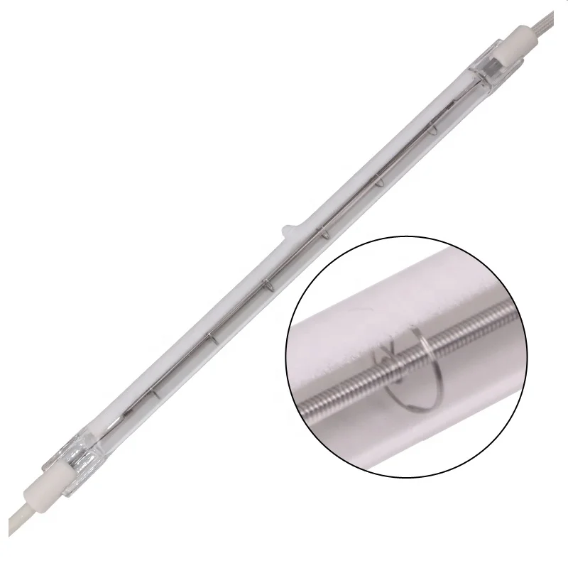 
infrared heating lamp plastic bottle blowing machine heating system 1000w halogen heat lamp clear quartz tube 
