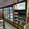 supermarket shelf floor standing shelves high quality cosmetic wall shelf display stand with LED light grocery store display rac