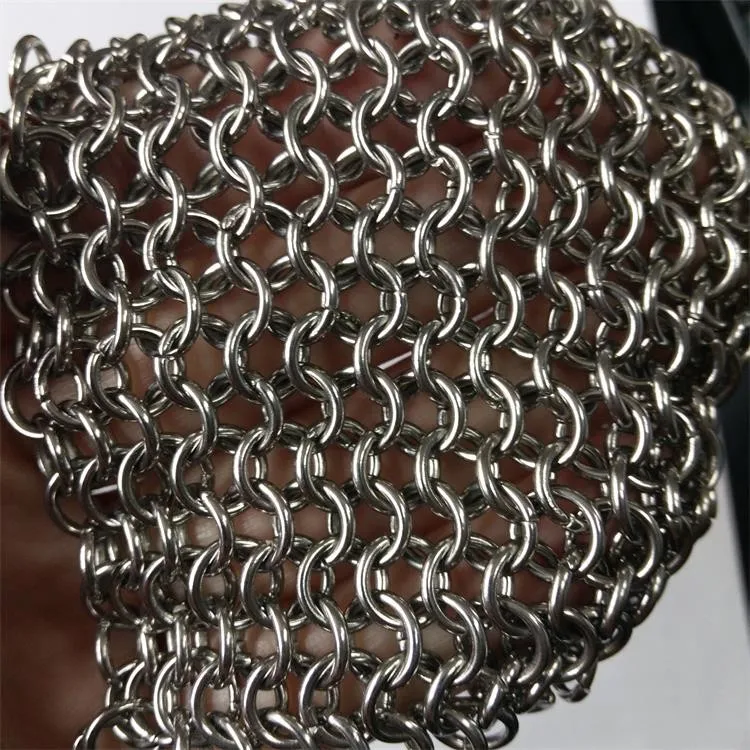 6*6'' 9mm Ring 1.5mm Wire Stainless Steel Chainmail Ring Mesh Buy