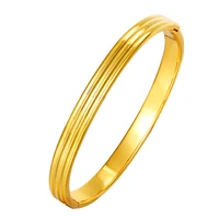 

xuping 2019 special offer fashion 6mm Indian gold bangle, elegant simple design saudi arabia jewelry bangles