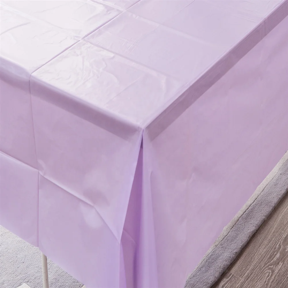 
solid color peva custom plastic table cover 