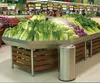 Dingfeng customized supermarket humidifier sprinkler stainless steel fruit vegetables leaf display rack stand shelf