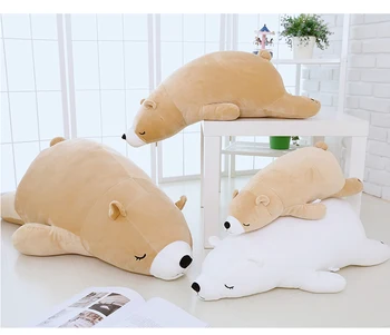 sleeping polar bear plush