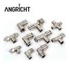Brass push-in pneumatic tube connect brass air fittings