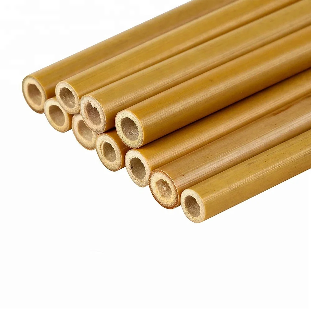 

High Quality Non-Toxic Reusable Cheap Bamboo Drinking Straw, Natural