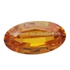 Orange Oval brilliant cut semiprecious stones cubic zirconia gemstone CZ synthetic stone gems beads for jewelry making