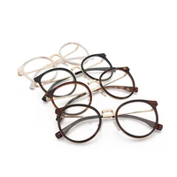 

Fashion Vintage Anti Blue Light Optical Frame Glasses Round Eyeglasses Frame With Clear Lenses
