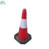 70 cm road safety HDPE Black Base plastic cone