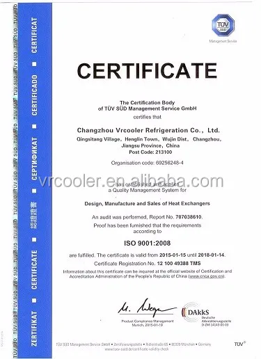Vrcooler Glycol Evaporator, Copper, 220V, 8.-169kw - detail 8