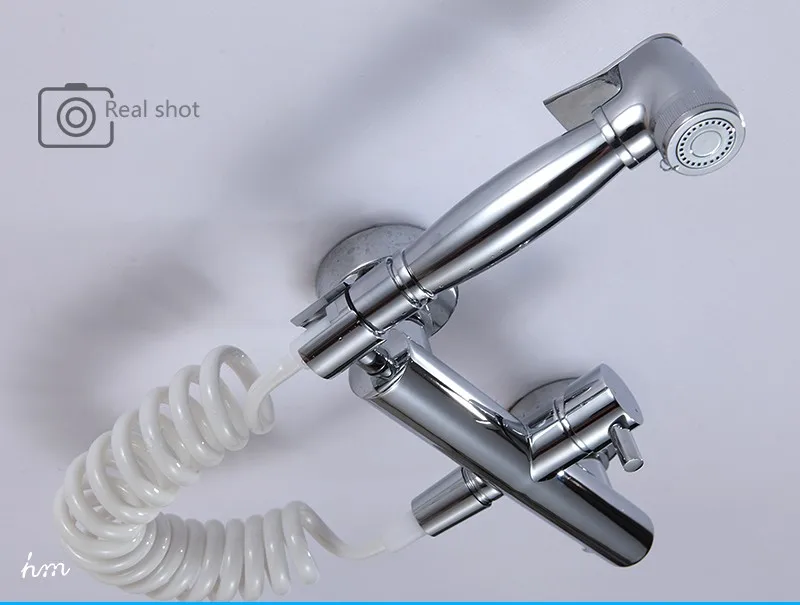 Wall Mounted Chrome Finish Toilet Jet Spray/hygienic Toilet Spray