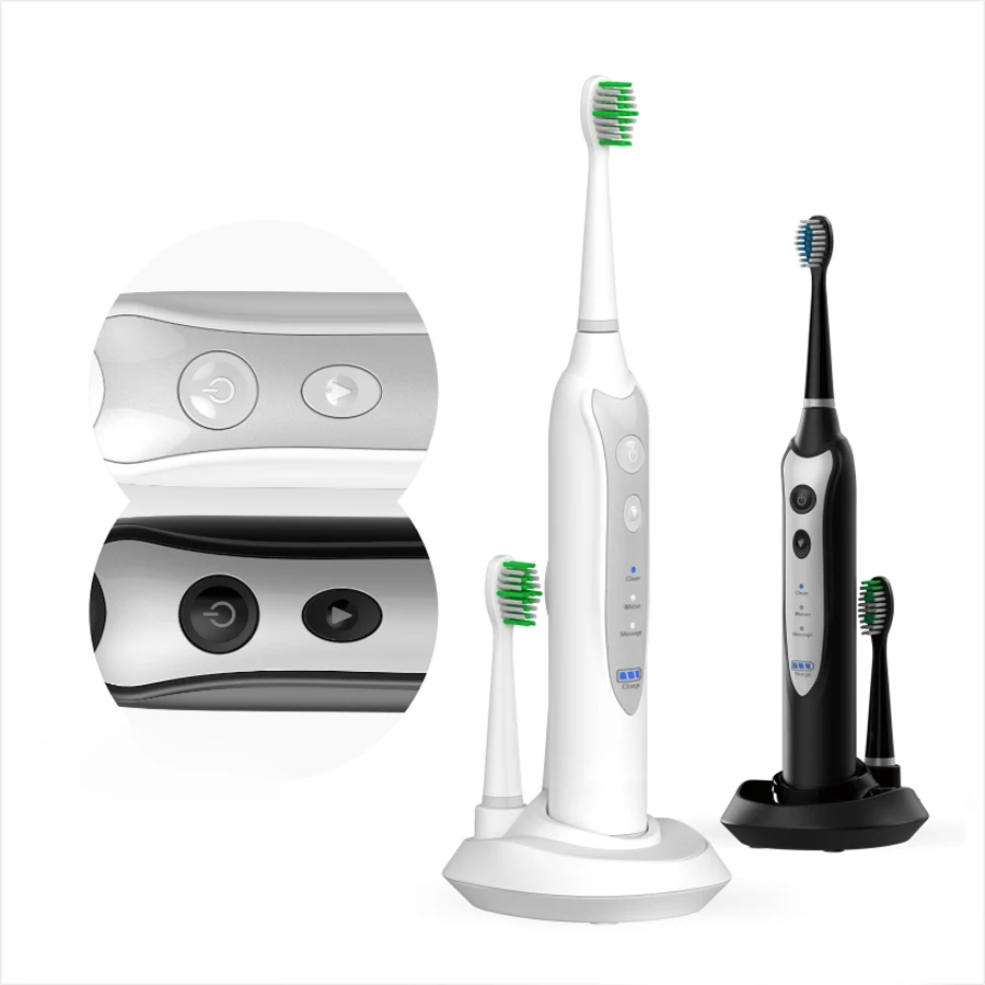 

China Personalized Portable Wireless Smart Rechargeable Private Label Wholesale Adult Travel Automatic Sonic Electric Toothbrush, Black;white or customized