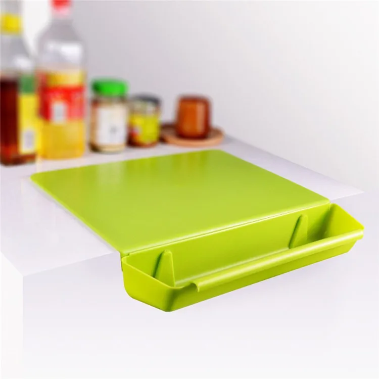 plastic cutting board with groove