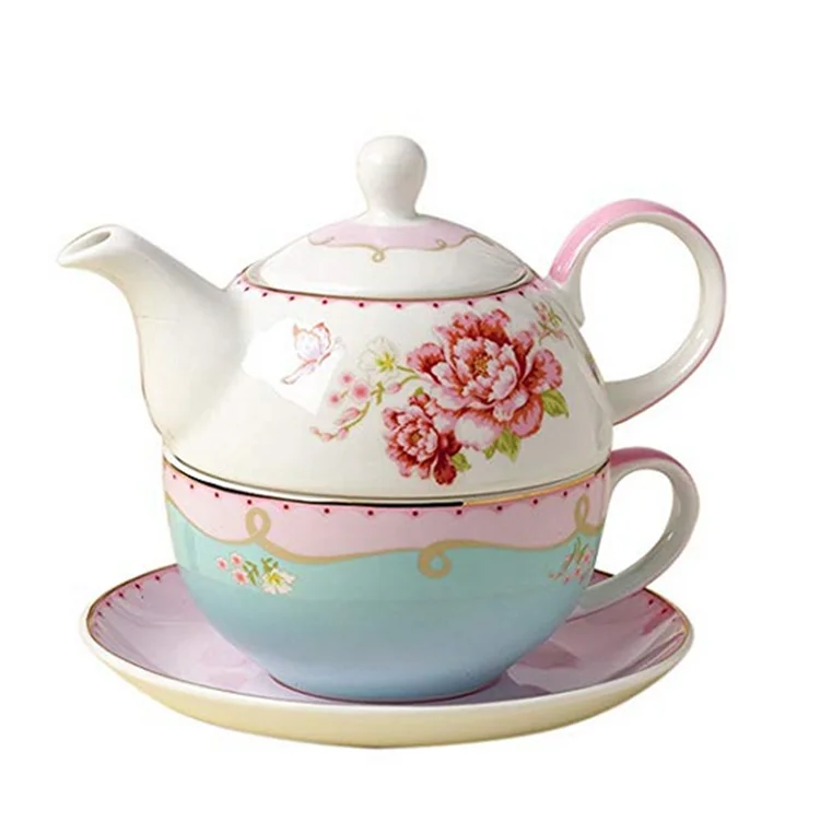 Flower blossom moroccan custom ceramic personalized  afternoon tea set