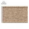 INTCO Hot Selling Quick Install Home Decor Waterproof Plastic Yellow Stone Style Wall and Ceiling Cornice Moulding