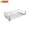 wholesale multiple-function pull-out flat stainless steel kitchen basket