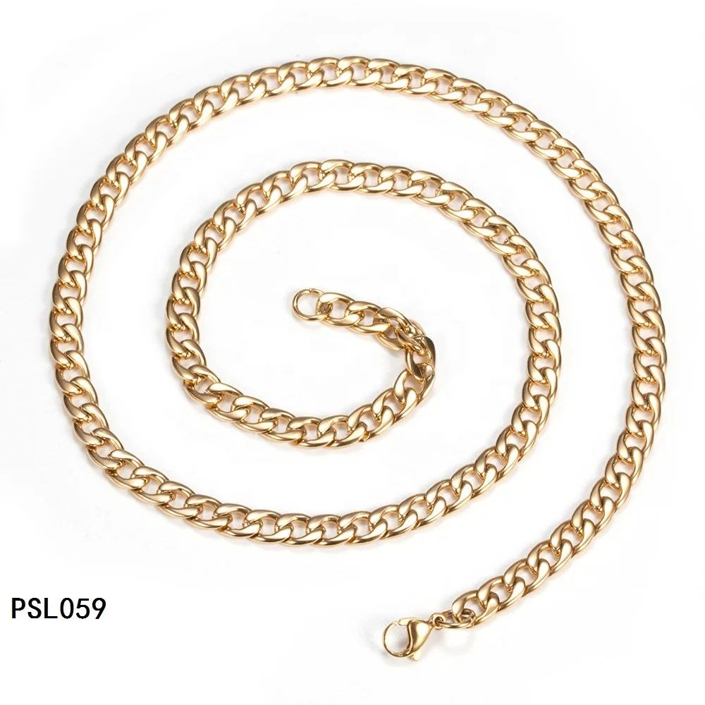 

PSL059 Stainless Steel gold chain for men