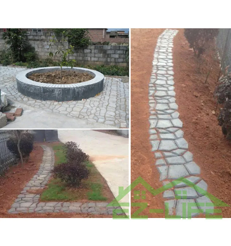 
Pathmate Outdoor Decorative DIY plastic garden walk pathway paving slab Cobble mold 