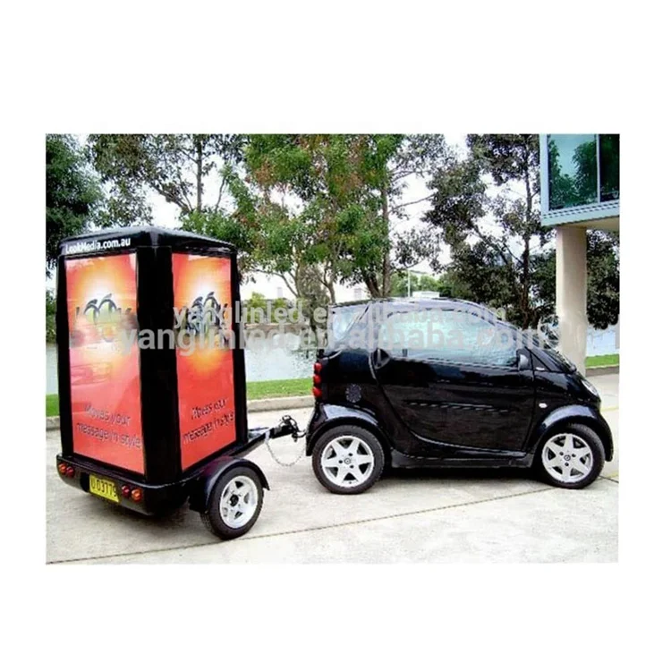 
electric digital led mobile trailer sign advertising tricycle billboard 