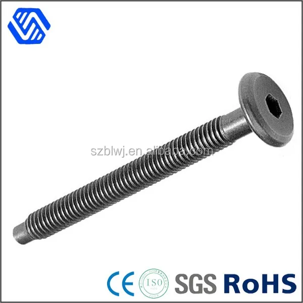 M10x1.25 Countersunk Head Bolt Hex Socket Pan Head Stainless Steel Bolt