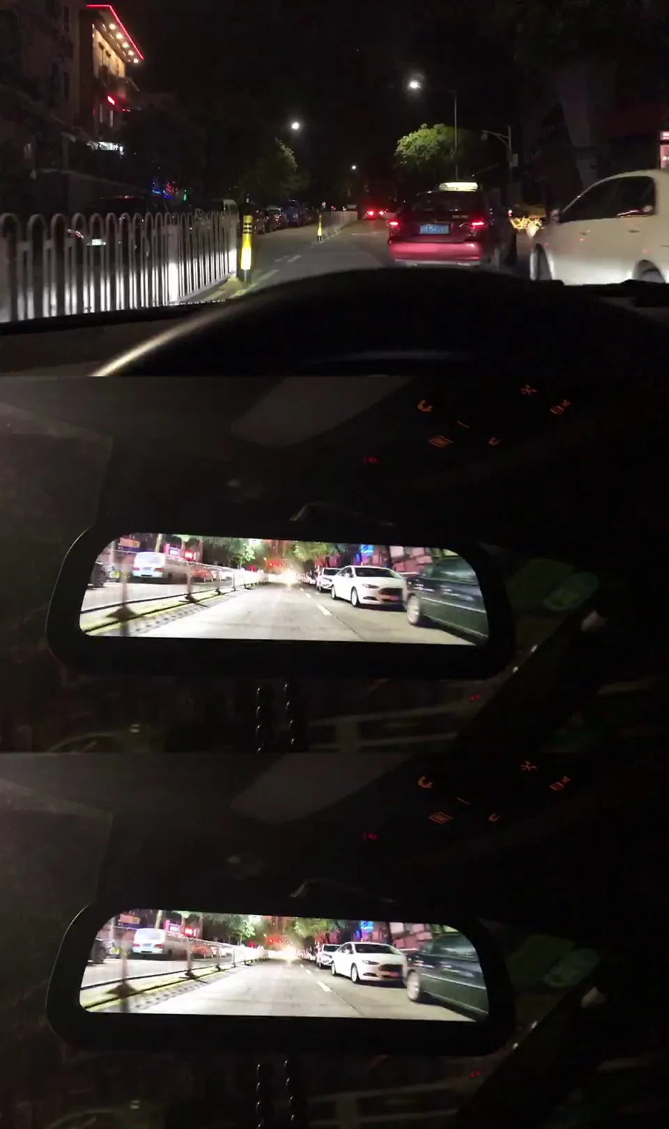 9.5 Inch Display Rearview Mirror Spy Camera With Backup Camera Display