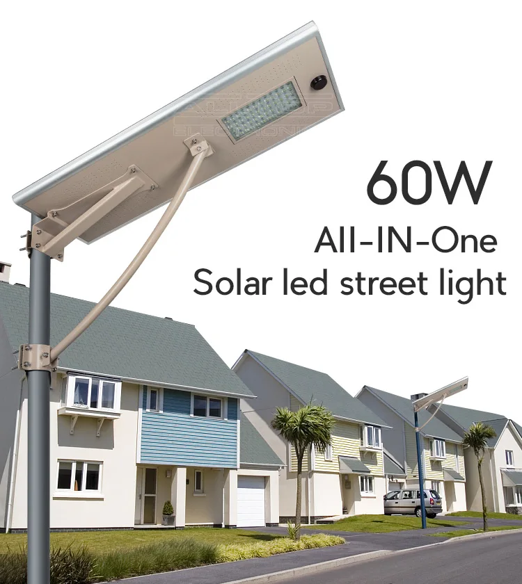 Motion sensor lithium solar battery solar powered 60 80 250 watt road lighting all in one soler led street light