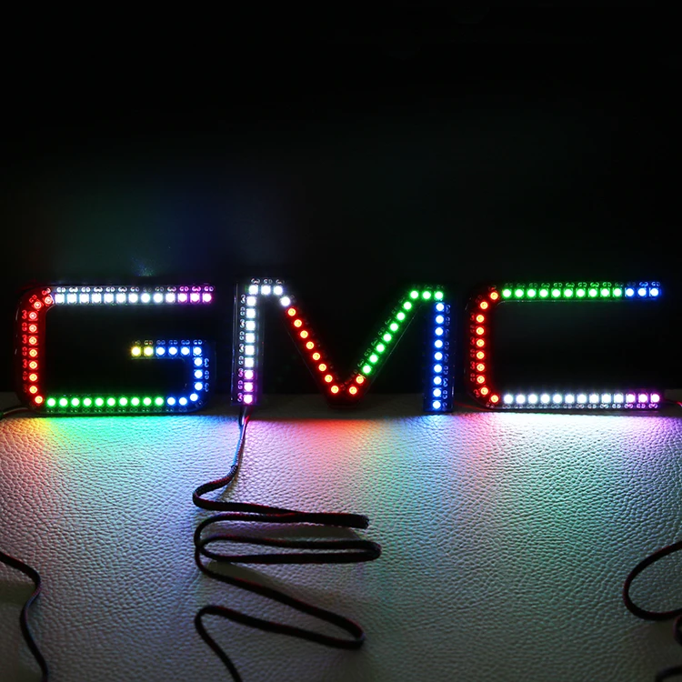 High quality SK6812 led badge light chasing angel eyes for GMC