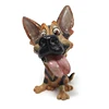 Standing resin lifelike stuffed wolf dog statues for sale