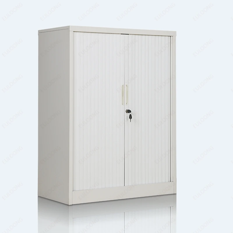 Roll Top Door Sliding Modern Tambour Roller Up Cabinet Filing