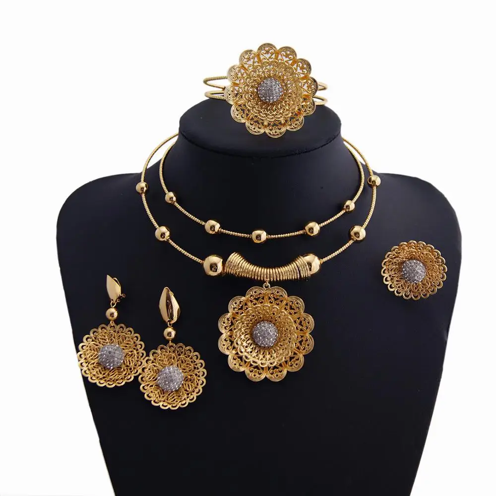 

Women'S Jewelry Sets 24K Gold Plated Jewelry Dipped In Gold, Any color is avaliable