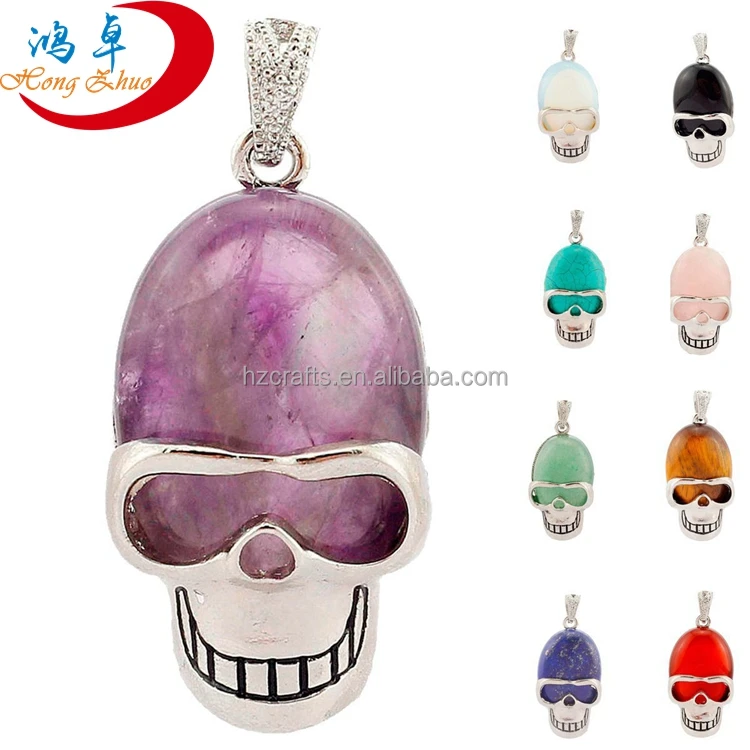 

2017 hot new products Skullcandy Crystal factory Wholesale Pendant