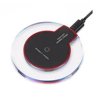 

Cheap 2018 Wireless Charger for Smart Mobile Phone Crystal LED Light Qi Fast Wireless Charger