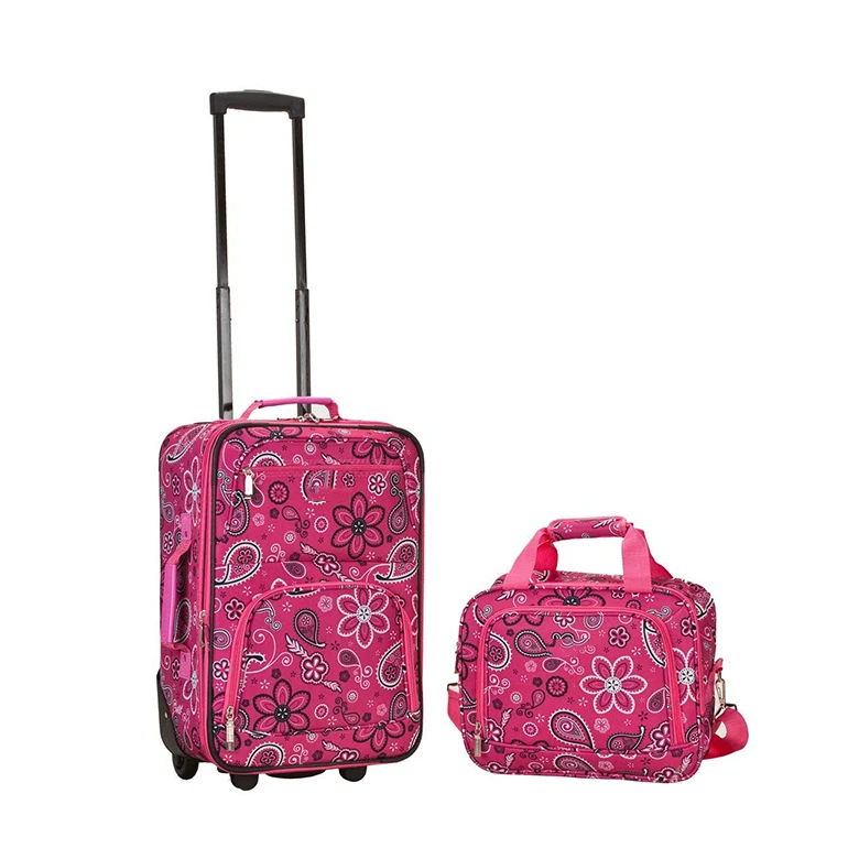 trolley travel bag flowers