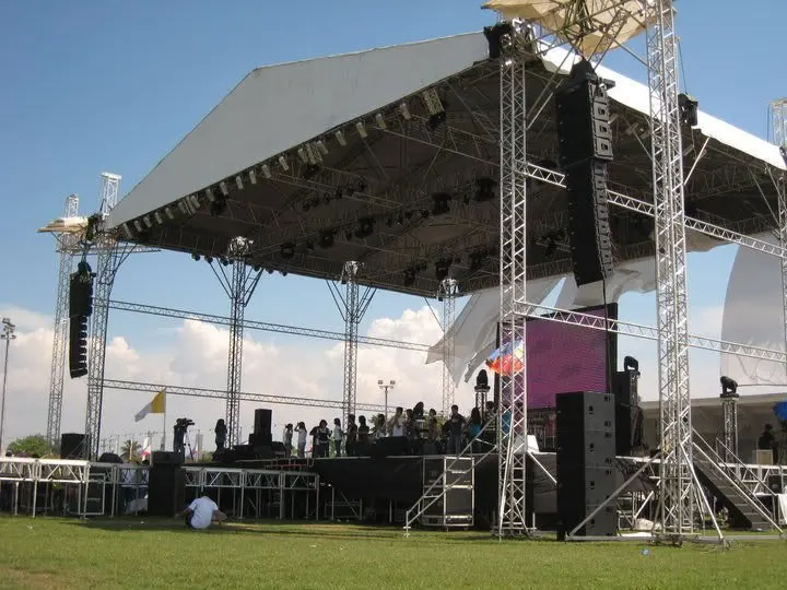 Aluminum Stage Truss Outdoor Roof System For Concert Sound Product On Aluminum Stage Truss Outdoor Roof System For Concert Sound Product On