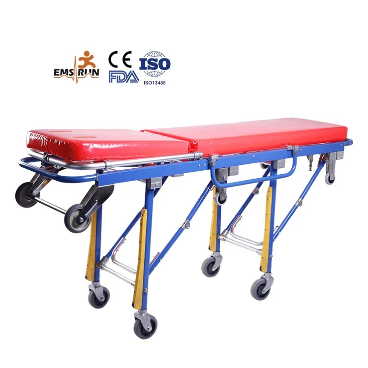 Hospital Folding Ambulance Stretcher Sizes For Medical Equipment With