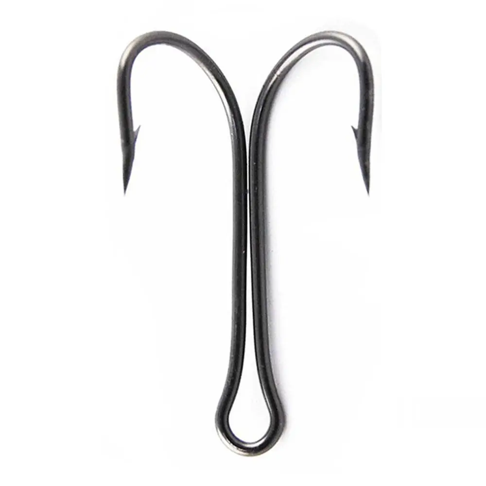 Wholesale Saltwater Double Hook 100pcs/box Fishing Double Hooks Dual