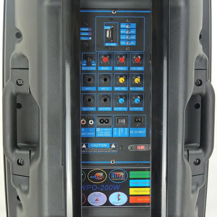 super bass portable speaker with wireless Mic - ANKUX.COM