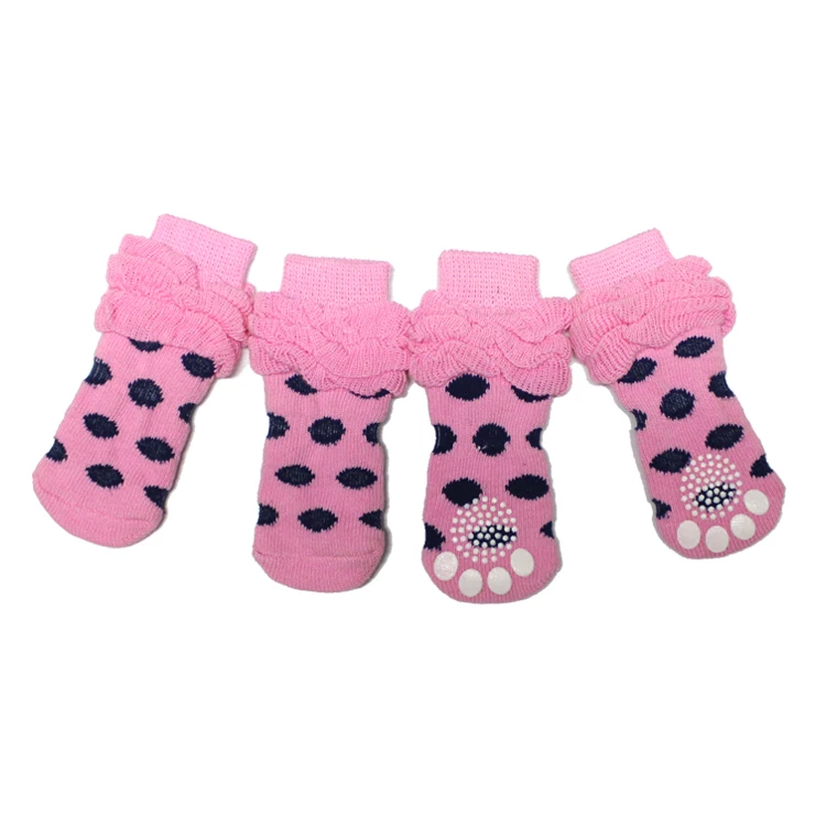 

Ulrich cotton knitted OEM custom hot sale pet shoe socks for dogs cats