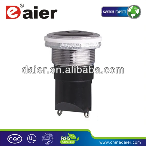 AN24-H OFF-(ON) SPST 2 PIN 20MM push button switch