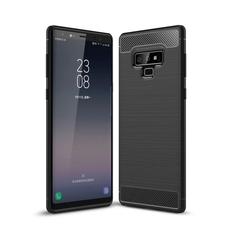 

Carbon fiber TPU cover case for Samsung Galaxy Note 9, Black;gray;red;navy blue