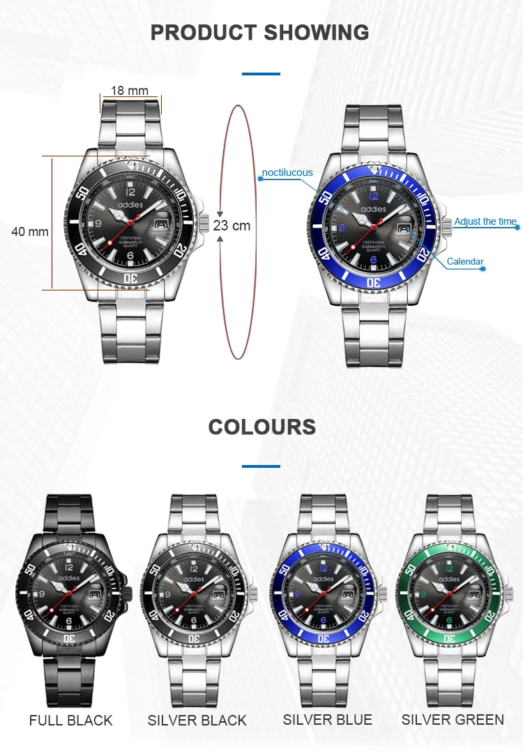 Trend Products Nickel Free Watch Quartz Men Watches With Date Exponi Watch Reloj