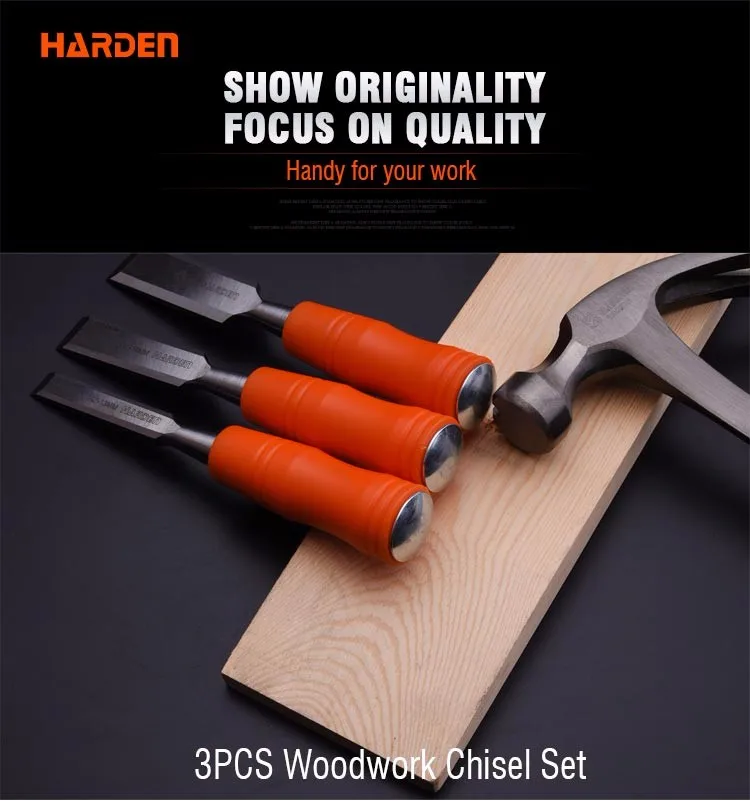 Professional Wood Turning Chisels 3pcs Carbon Steel Woodwork Wood