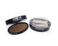 

Convenient 2 colors eyebrow powder easy to color eyebrow powder stamps natural eyebrow makeup tools