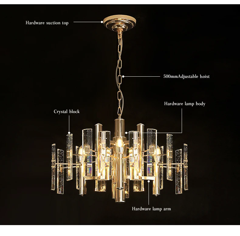 Luxury modern chandeliers high quality hanging pendant light contemporary decorative crystal chandeliers pendant lights